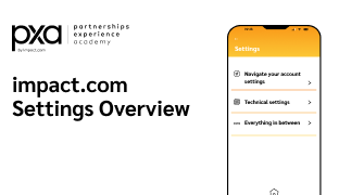 impact.com Settings Overview